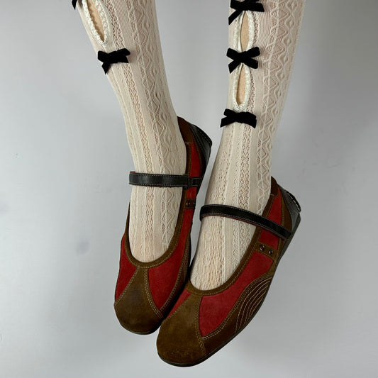 Vintage Suede Ballet Flats 40/41