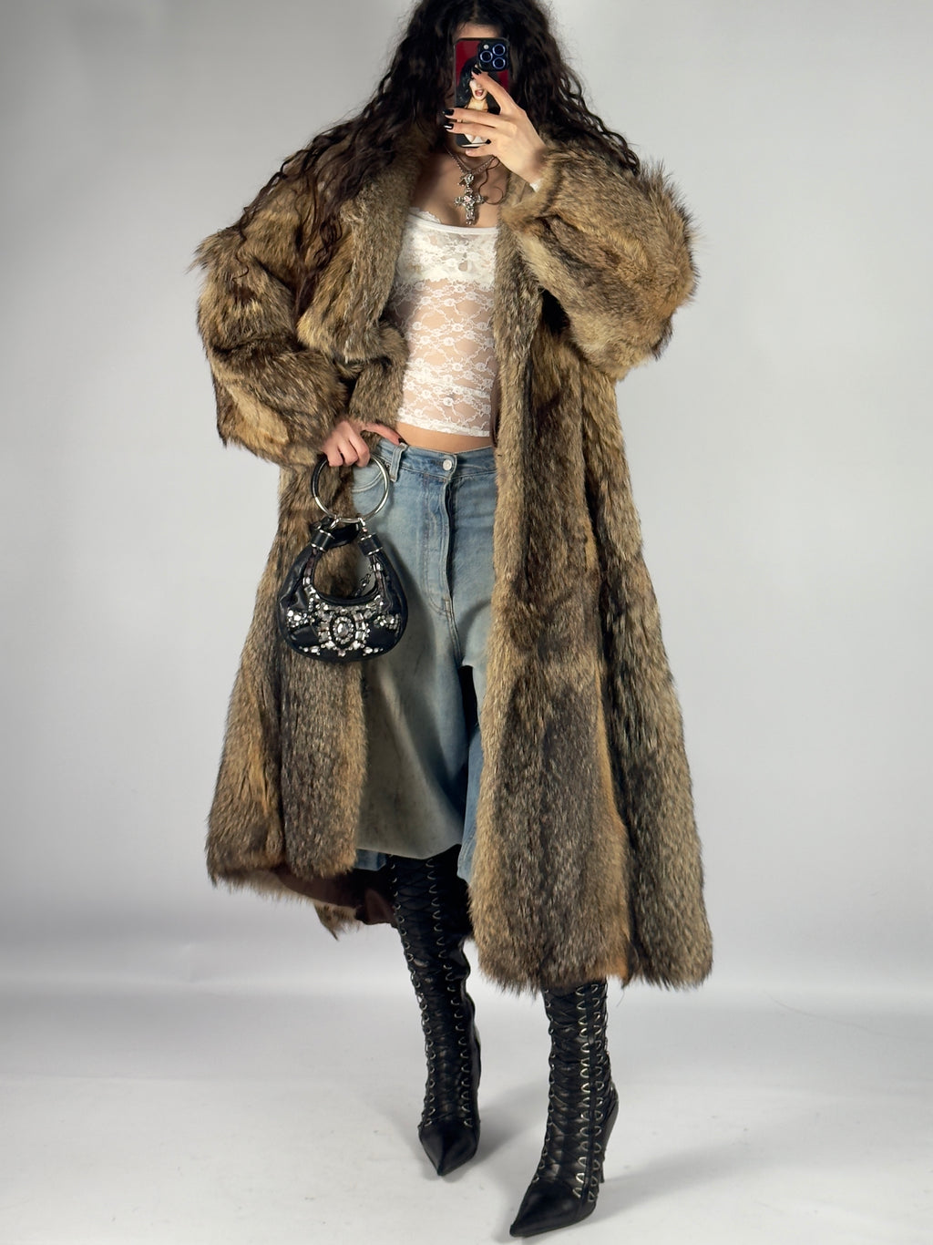 Vintage Fur Coat — S/XL