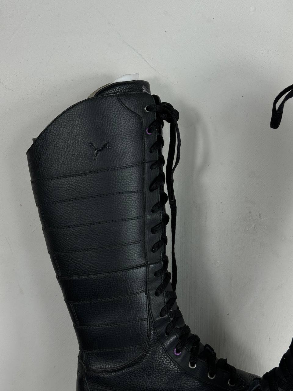 Puma Vintage Black Leather Boots 36/37 & 37/37.5