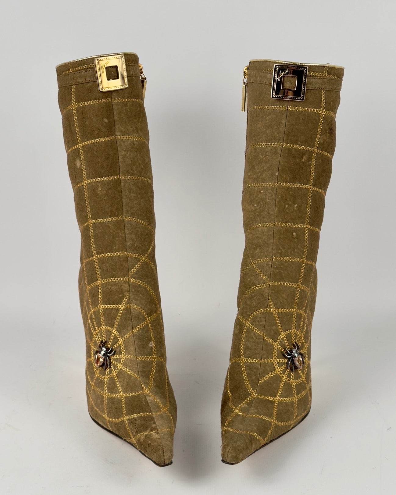 Hamlet Couture Italian Vintage Spiderweb Boots — 39/39.5