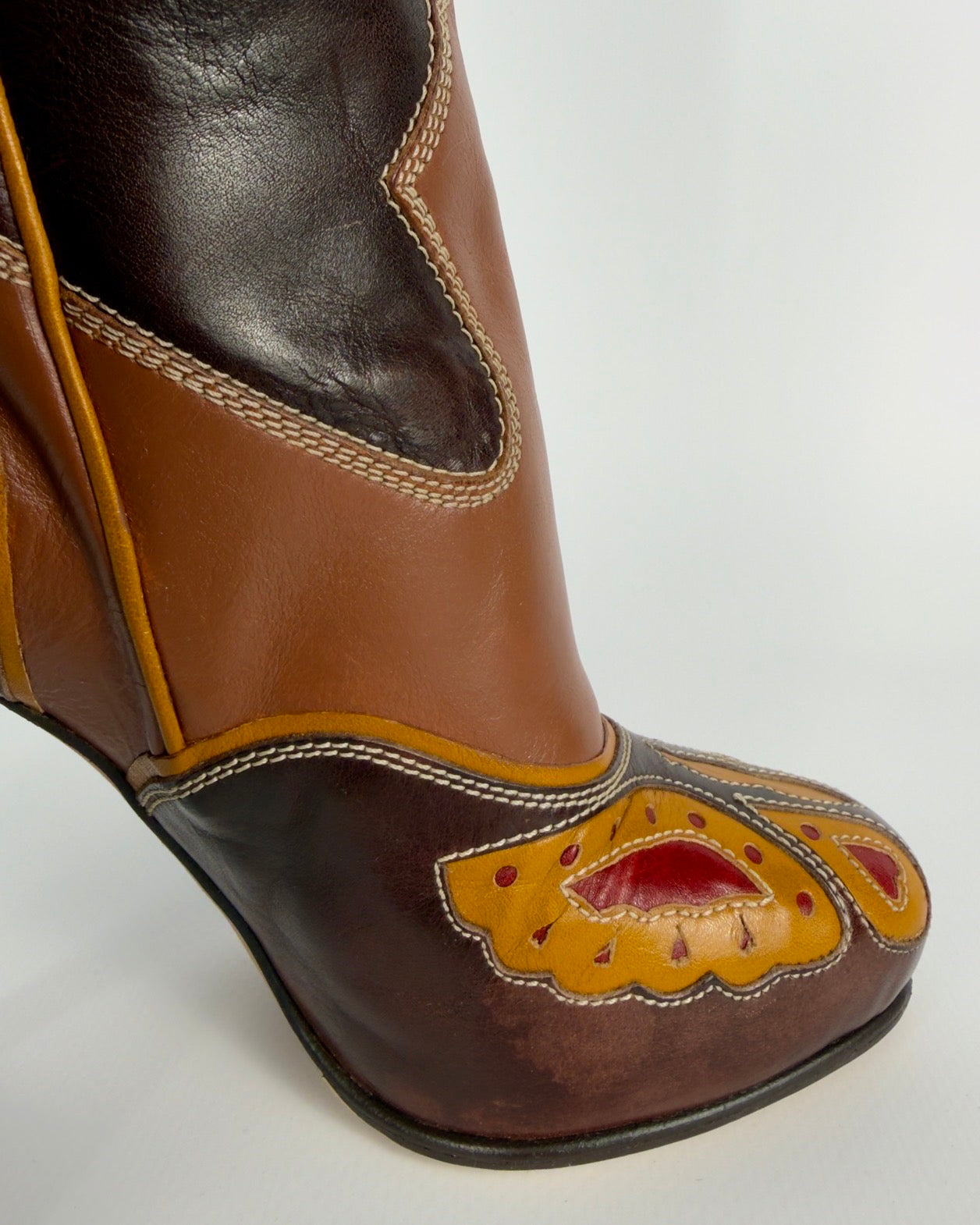D&G SS04 Cowboy Butterfly Boots — 37
