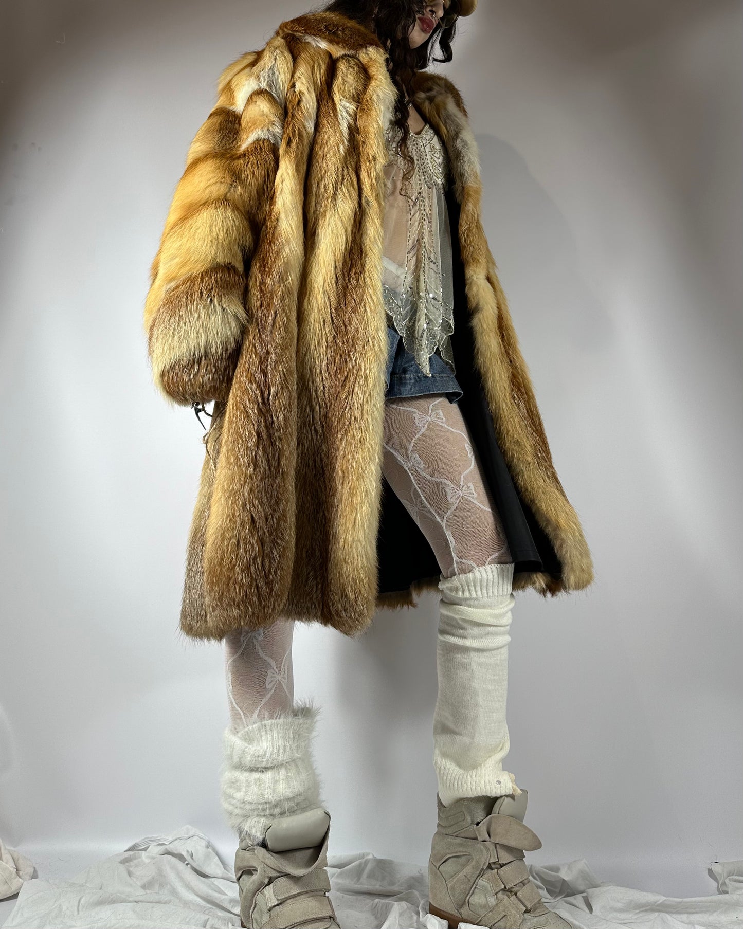 Vintage Fox Fur Coat
