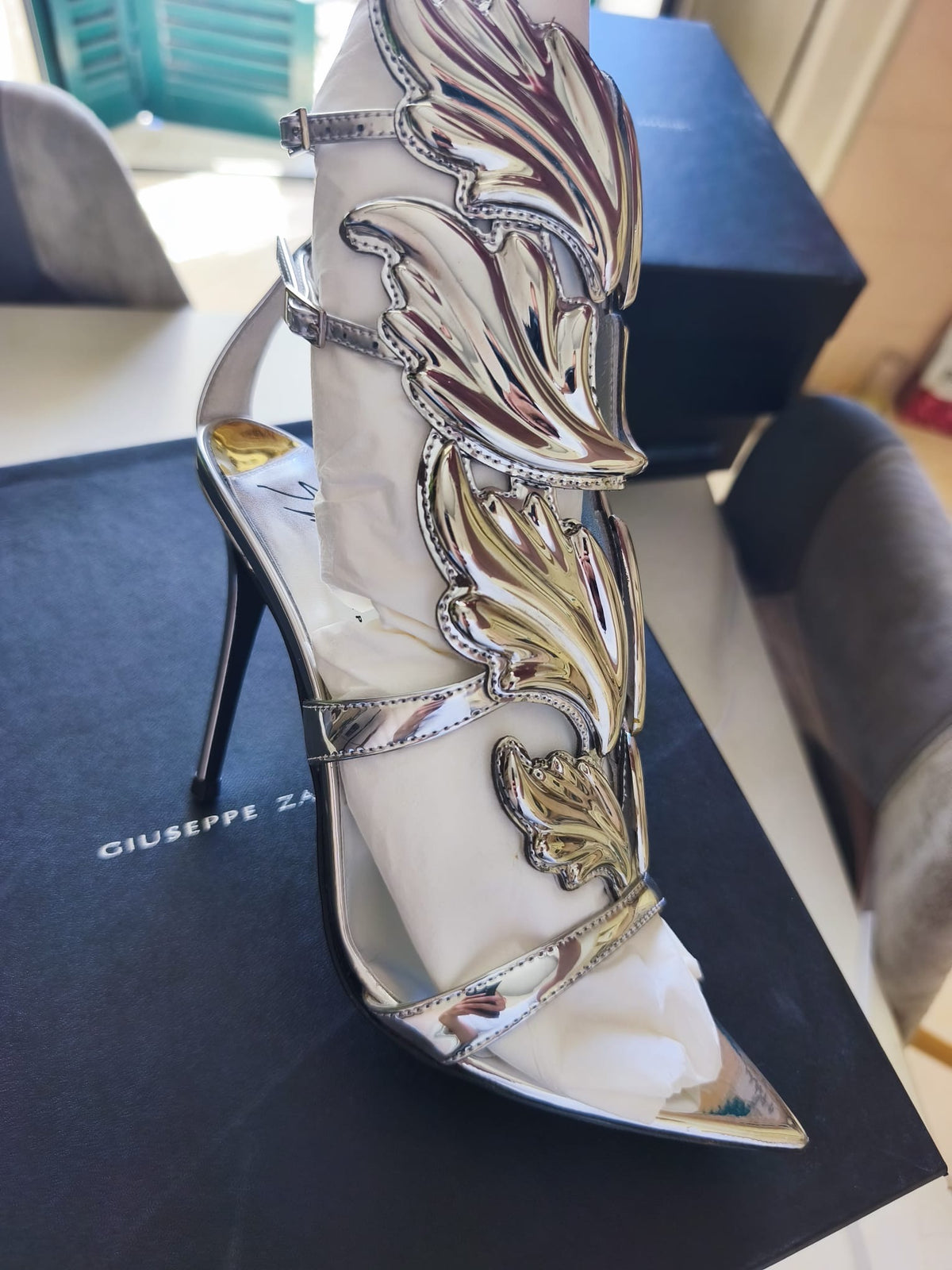 Giuseppe Zanotti Cruel Summer 2.0 Wing Alien Heels — 35 & 36 NWB