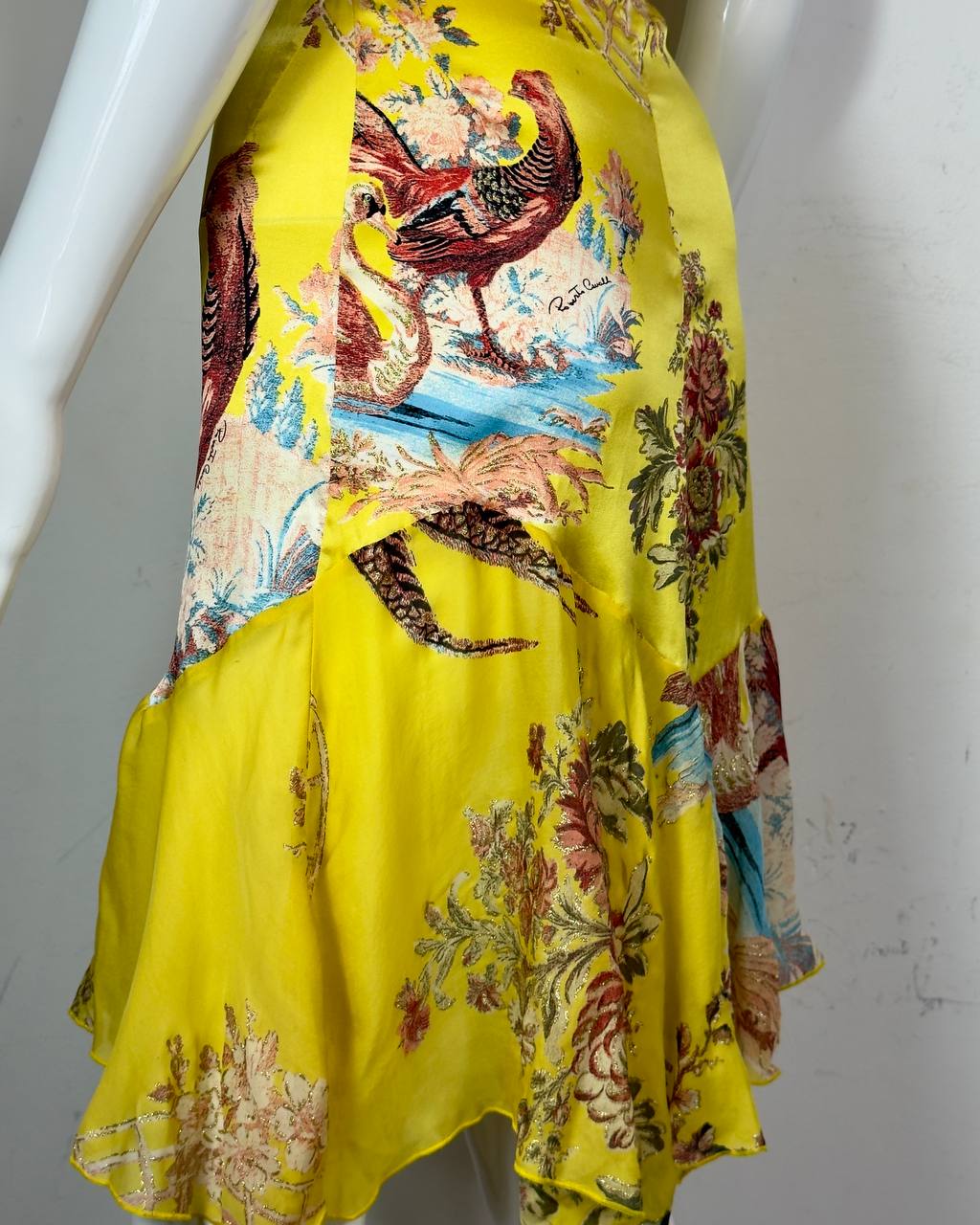 Roberto Cavalli S/S2003 Iconic Chinoiserie Silk Dress