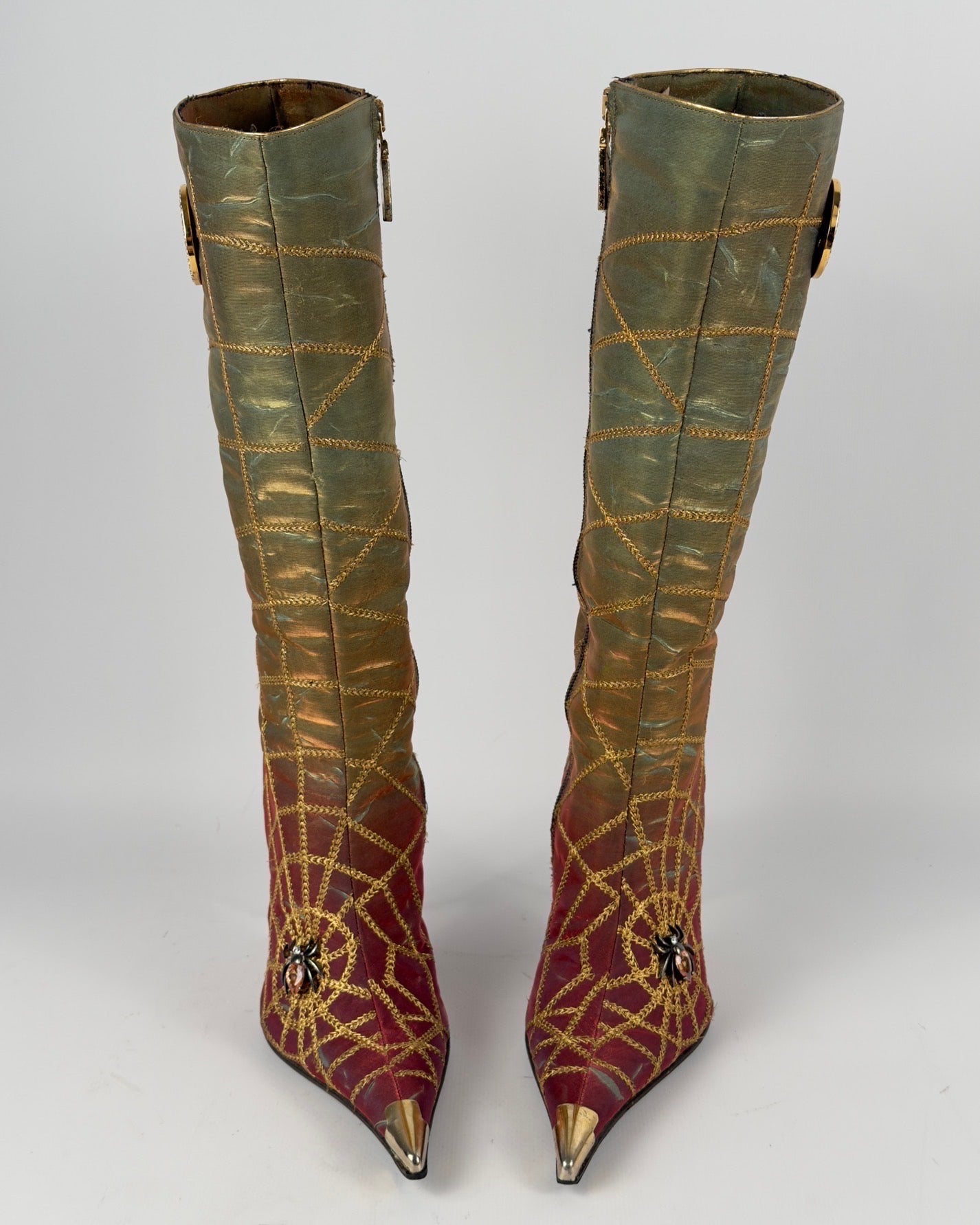 Hamlet Couture Spiderweb Vintage Italian Boots — 35/35.5
