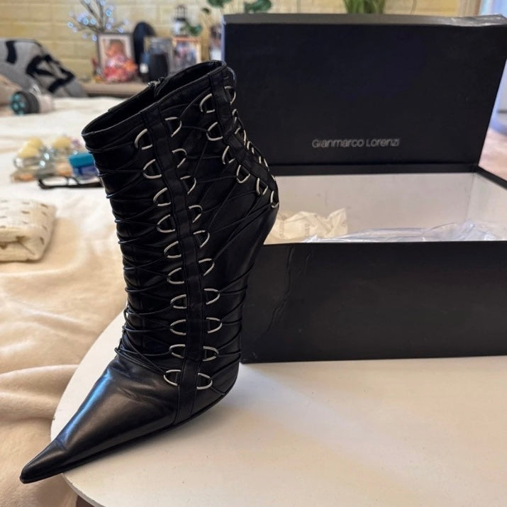 Gianmarco Lorenzi Corset Ankle Boots — 38