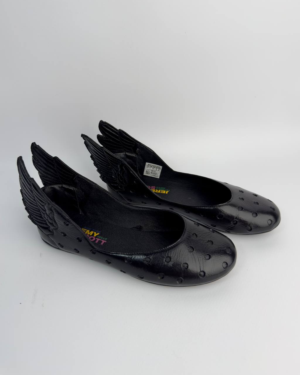 Adidas Jeremy Scott Wing Black Polka Dot Ballet Flats — 36/36.5 US5.5