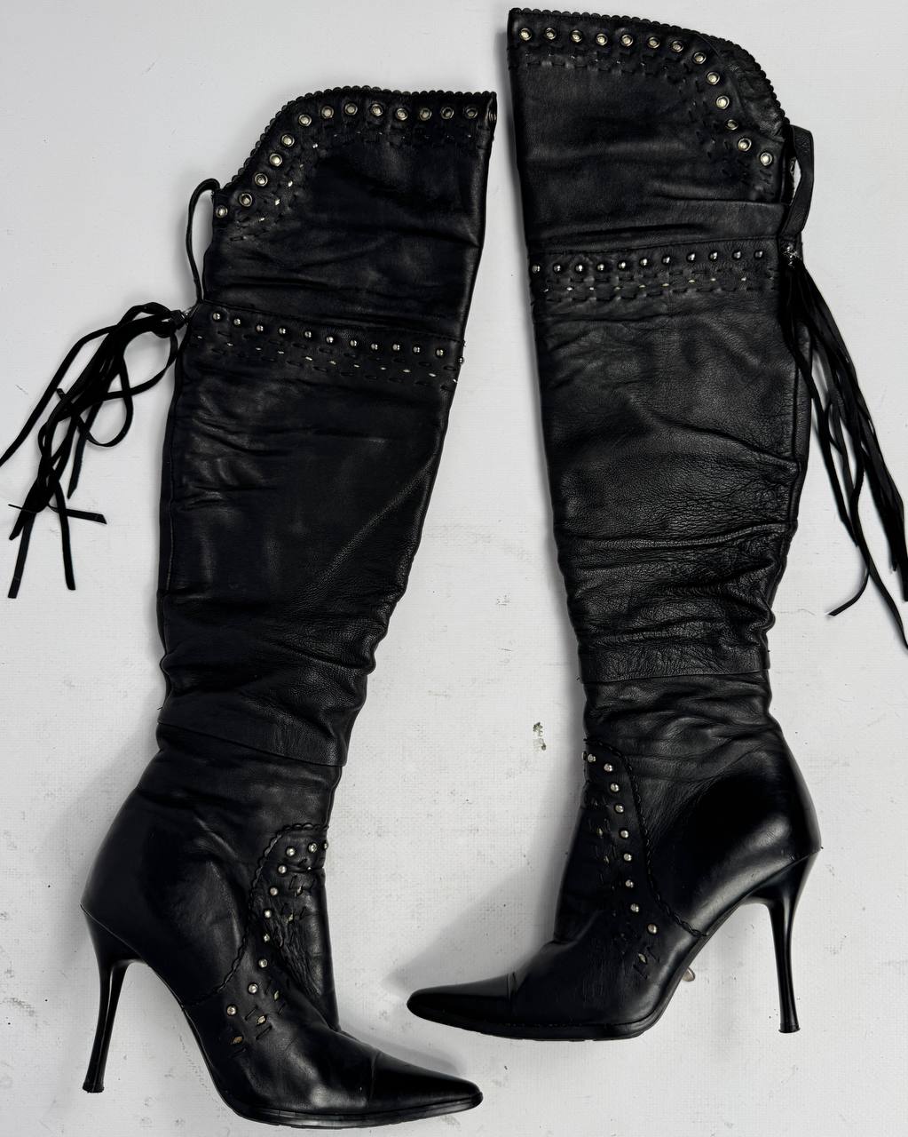 Vintage Italian Leather Boots — 37/38