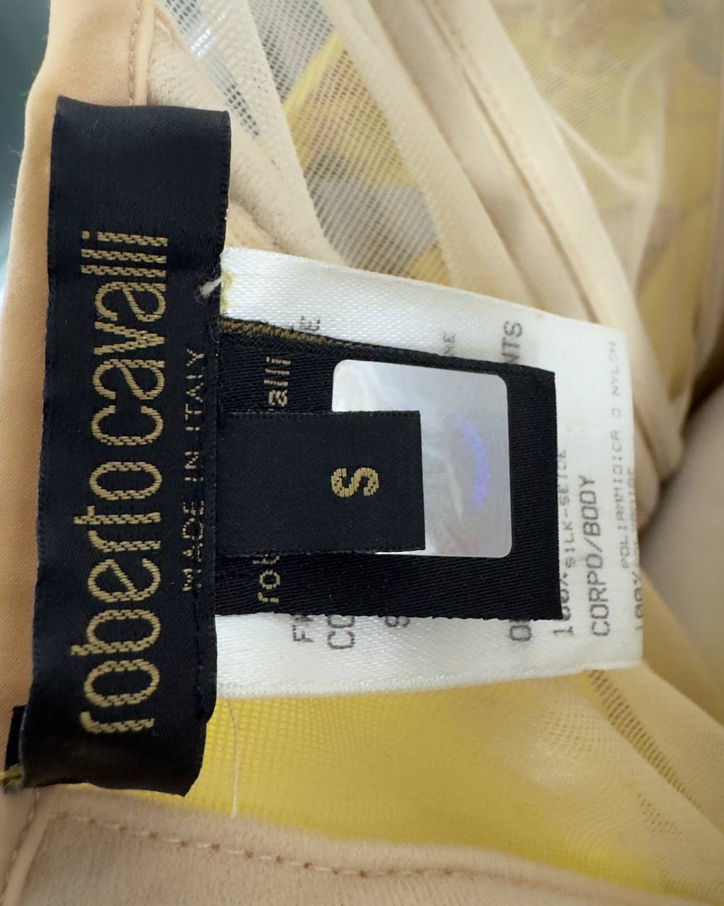 Roberto Cavalli S/S 2003 Iconic Chinoiserie Mini Silk Corset Dress