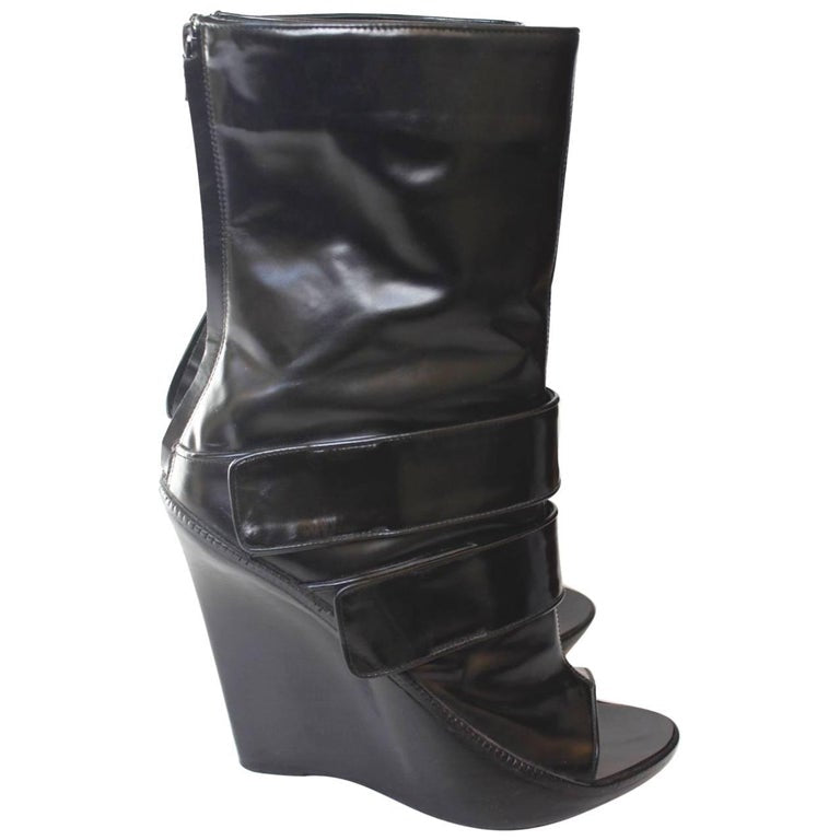Givenchy 2008 Peep Toe Boots 38/38.5