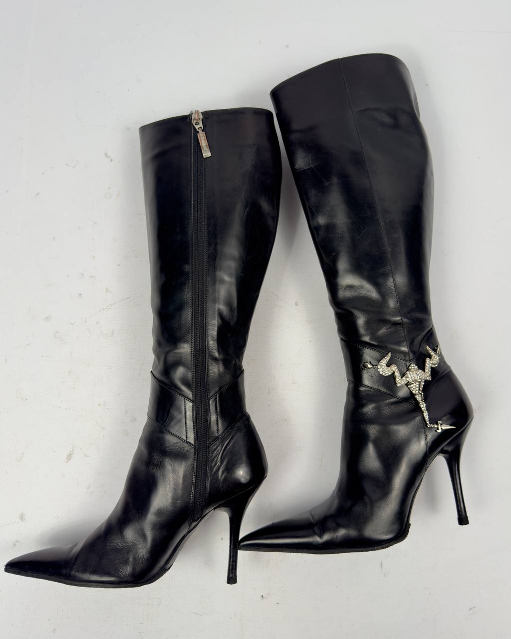 Cesare Paciotti Vintage Italian Scorpion Leather Boots — 37
