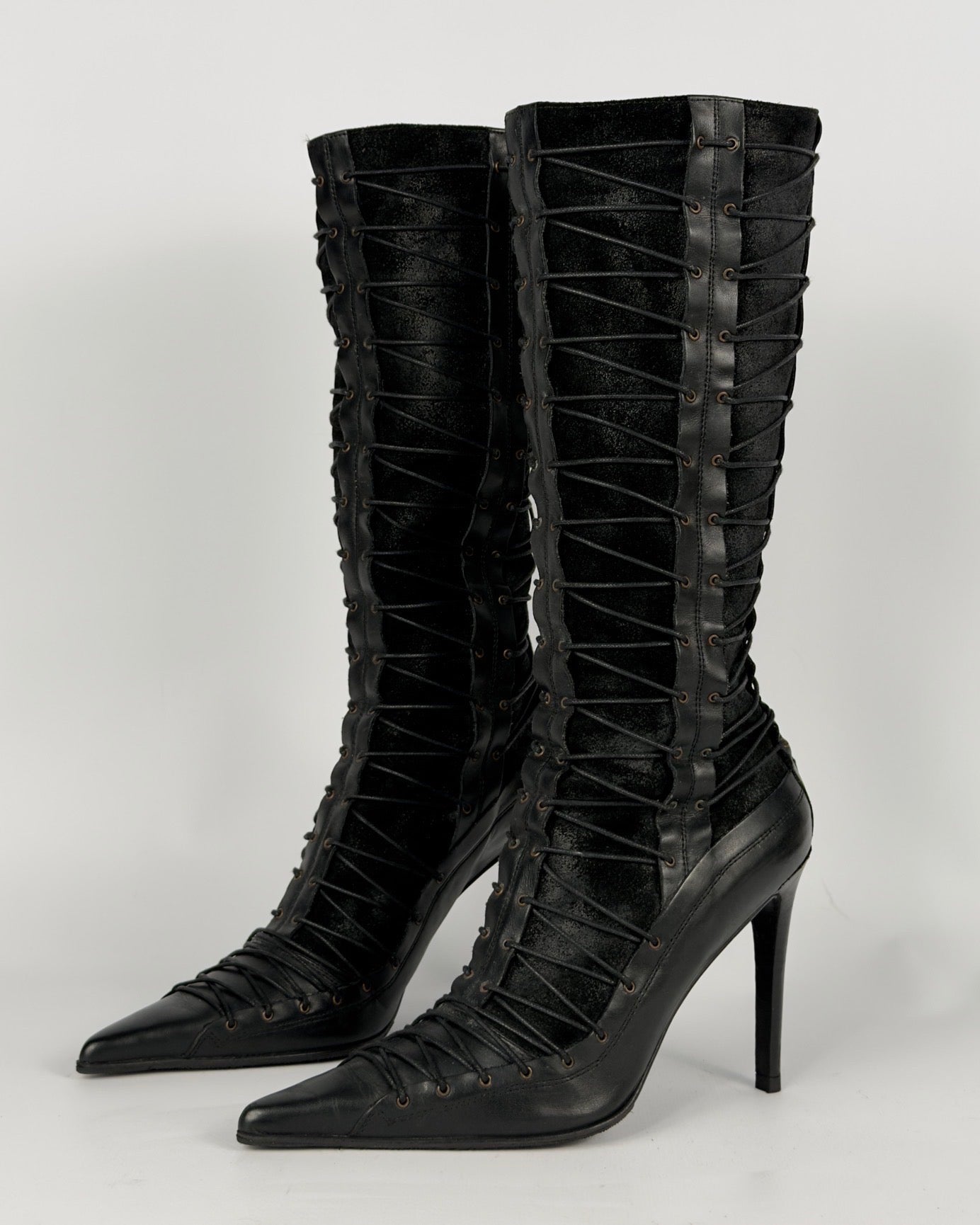 El Dante’s Couture Vintage Corset Lacing Boots — 38