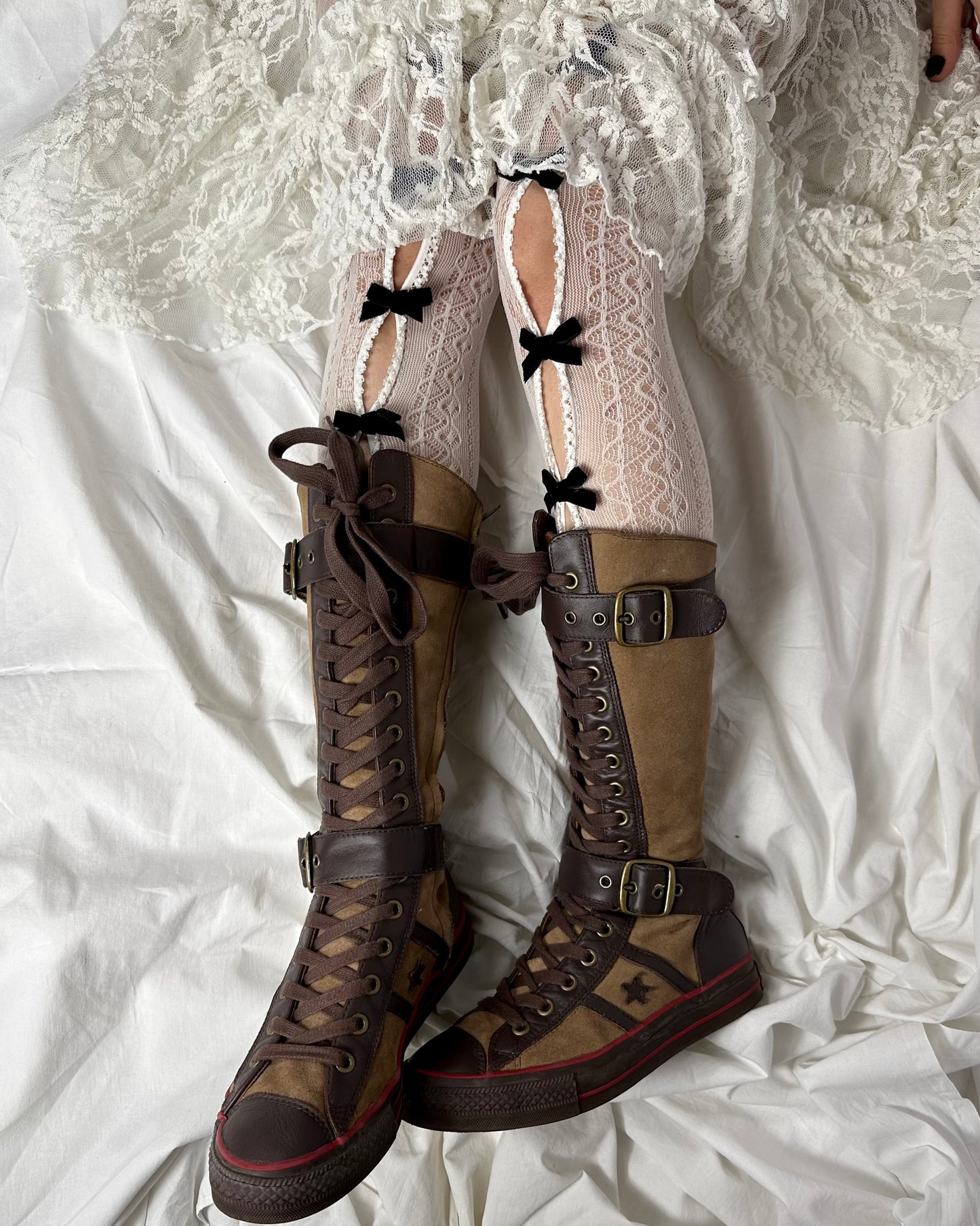 Converse Vintage Buckle Lace Up Boots 37/38 & 39.5