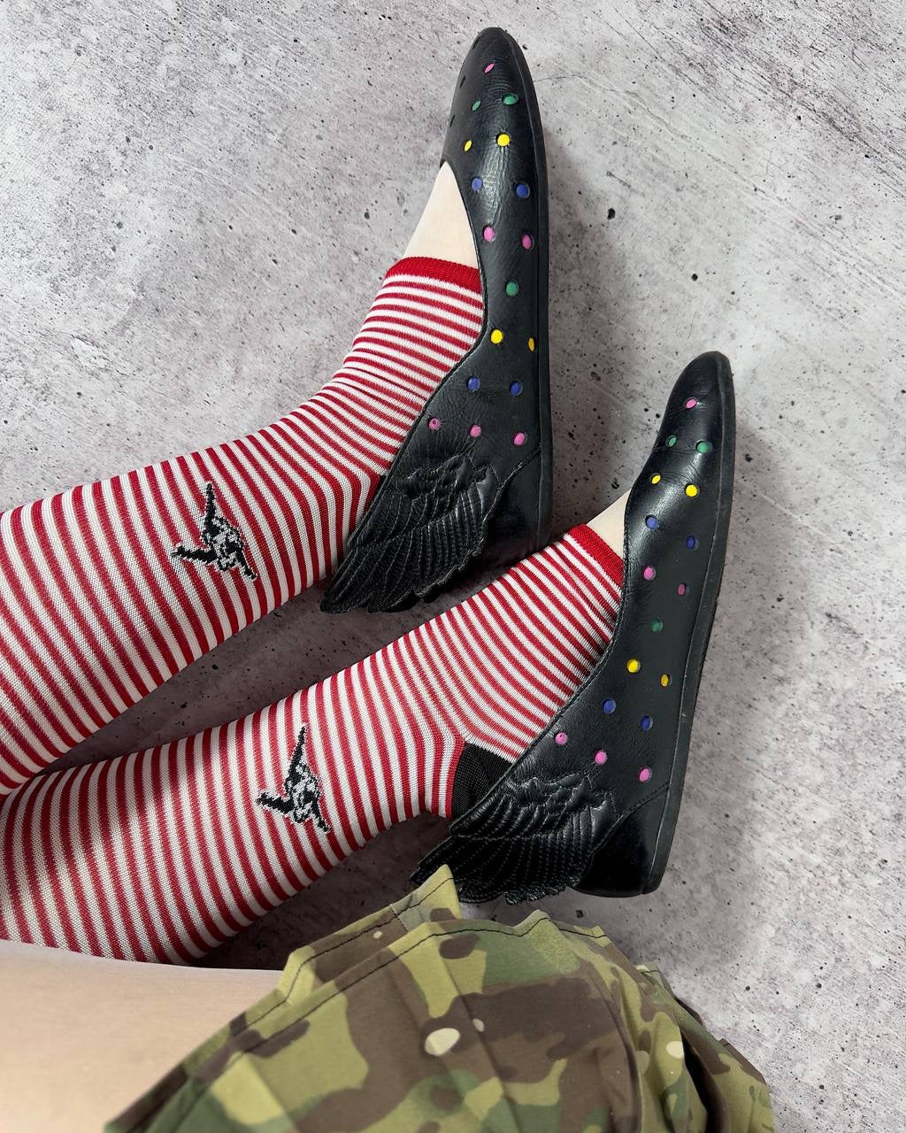 Adidas Jeremy Scott 2011 Wing Polka Dot Ballet Flats — 37/38