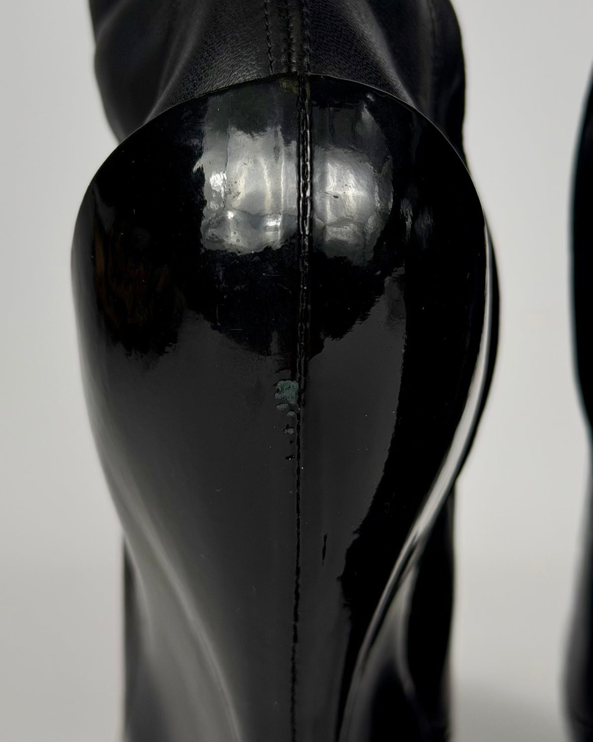 Celine FW 2008 Over the Knee Leather Wedge Boots — 36