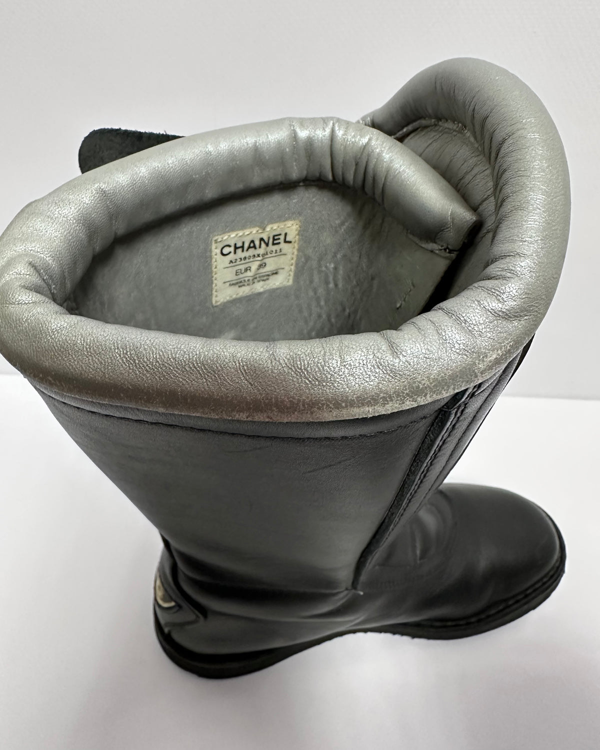Chanel FW 2003 Moto Biker Boots — 38/39
