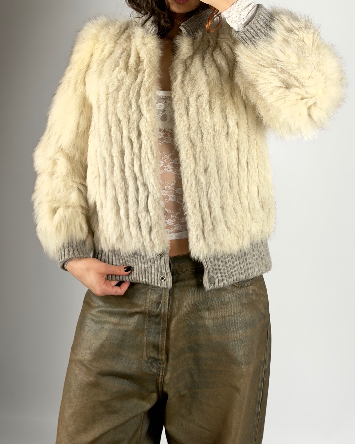 Vintage “Saga Fox” Arctic Fox Jacket — S/M