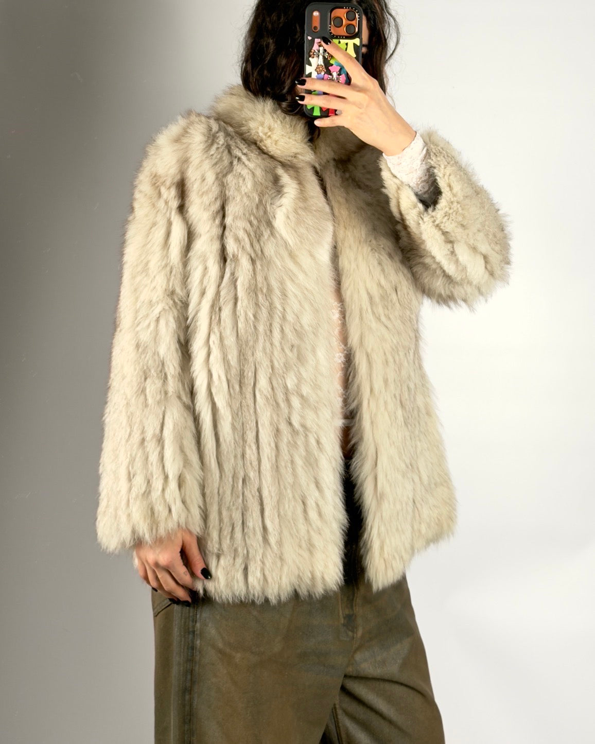 Vintage “Saga Fox” Arctic Fox Coat — S/L