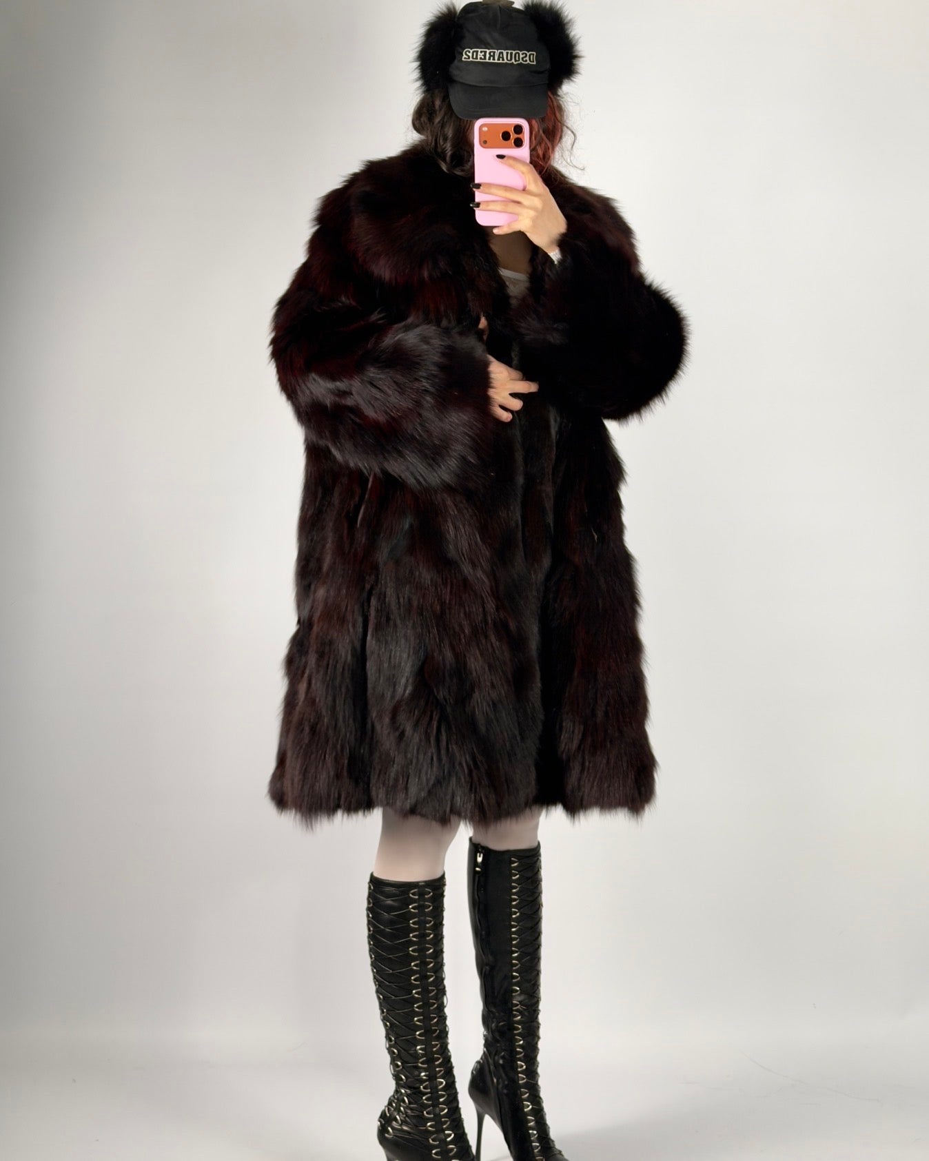 Vintage Fox Fur Coat — S/L