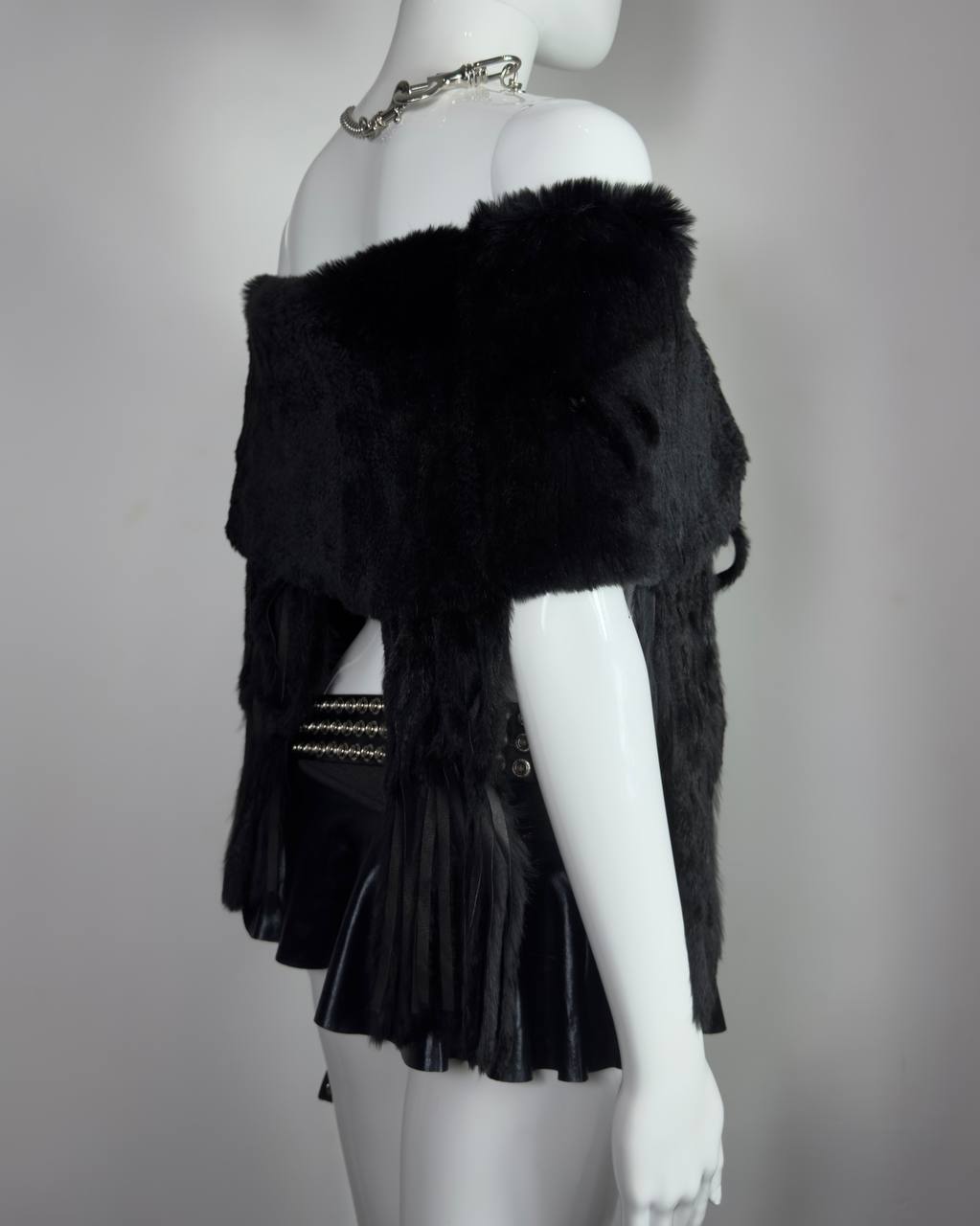 Vintage Legate Italian Fur Cape Top