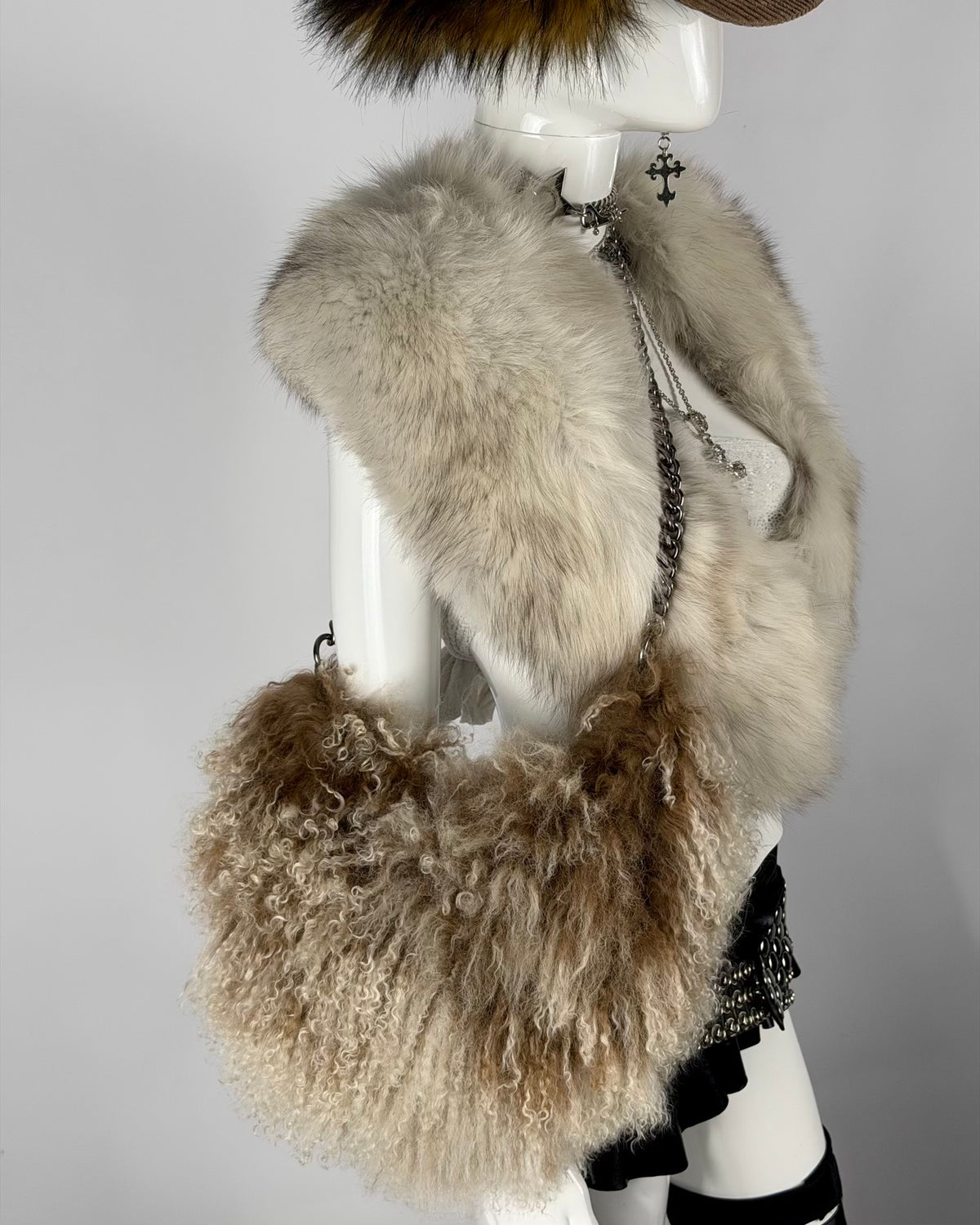 Vintage Llama Fur Bag