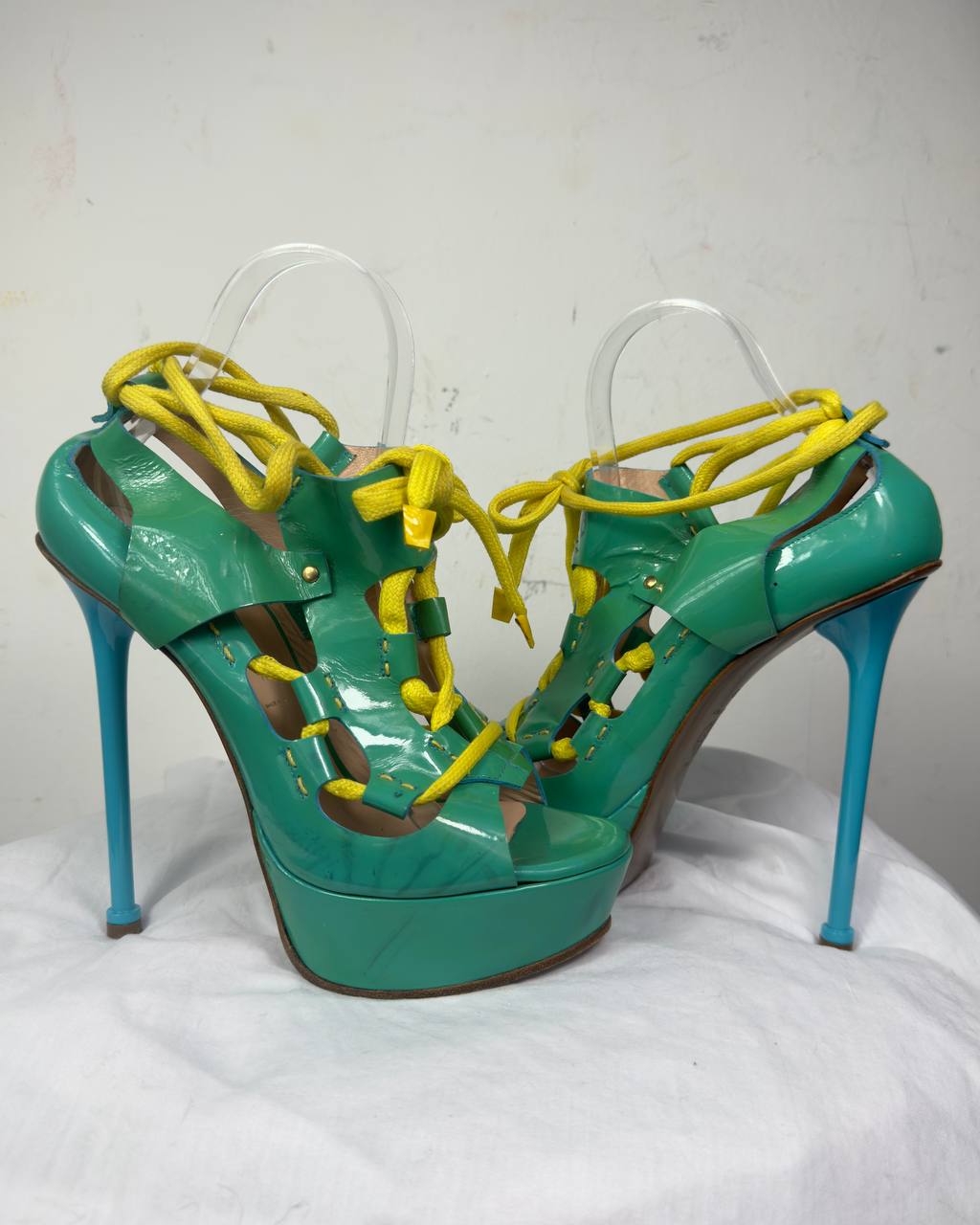 Versace 2011 Gladiator Wrap Lace Up Heels — 38/39
