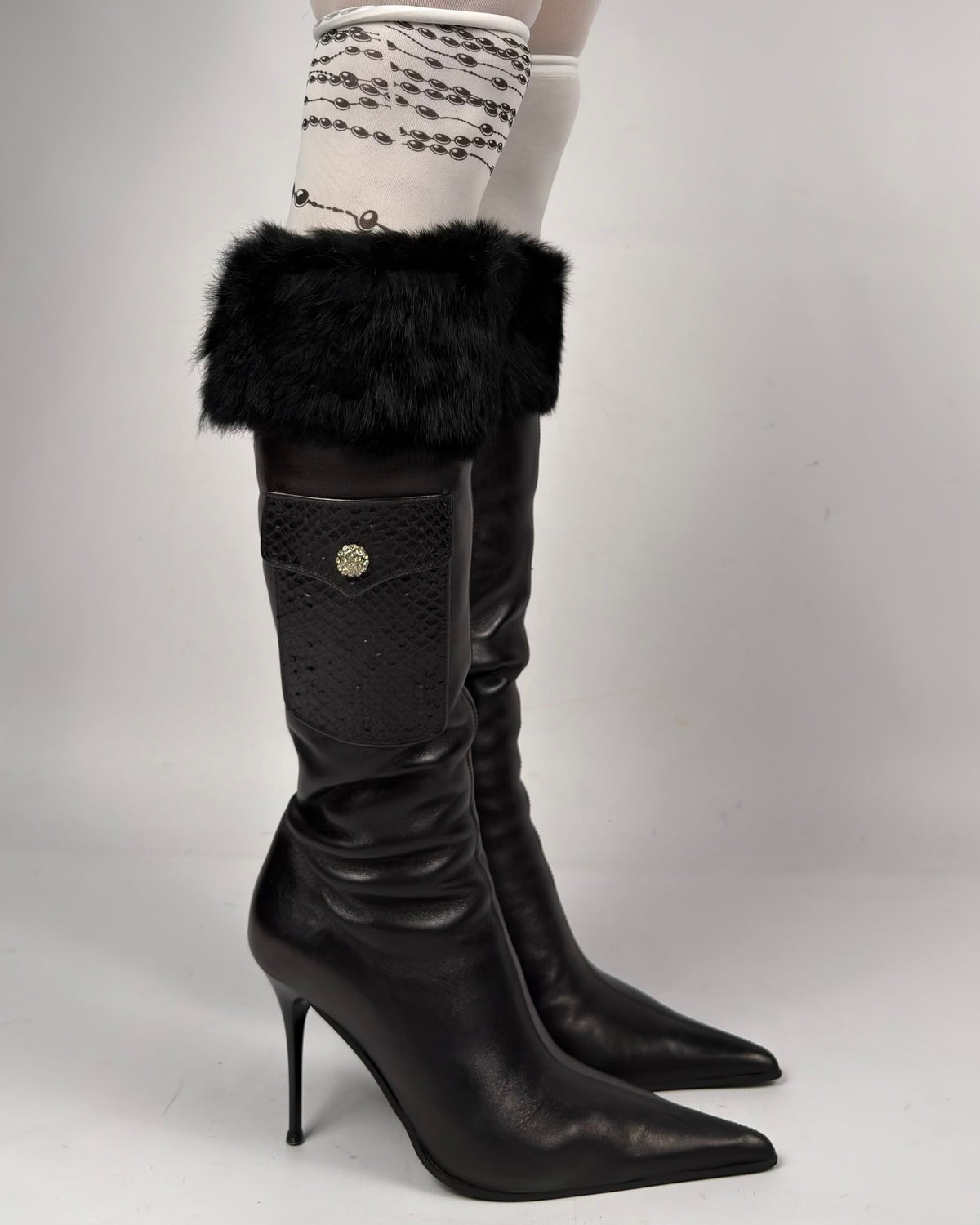 Vintage Italian Leather Boots — 39