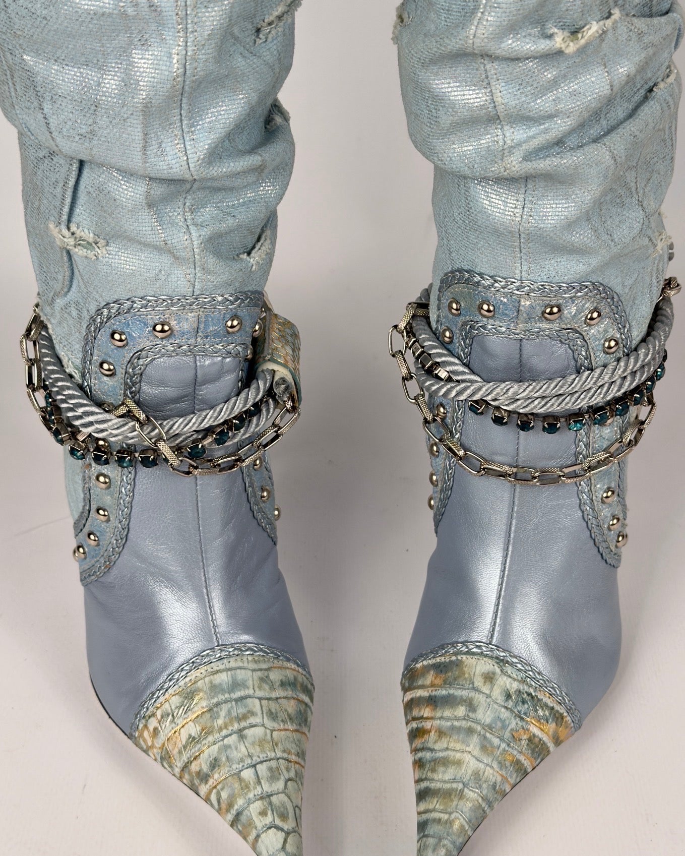 El Dante’s Couture Vintage Cowboy Boots — 36