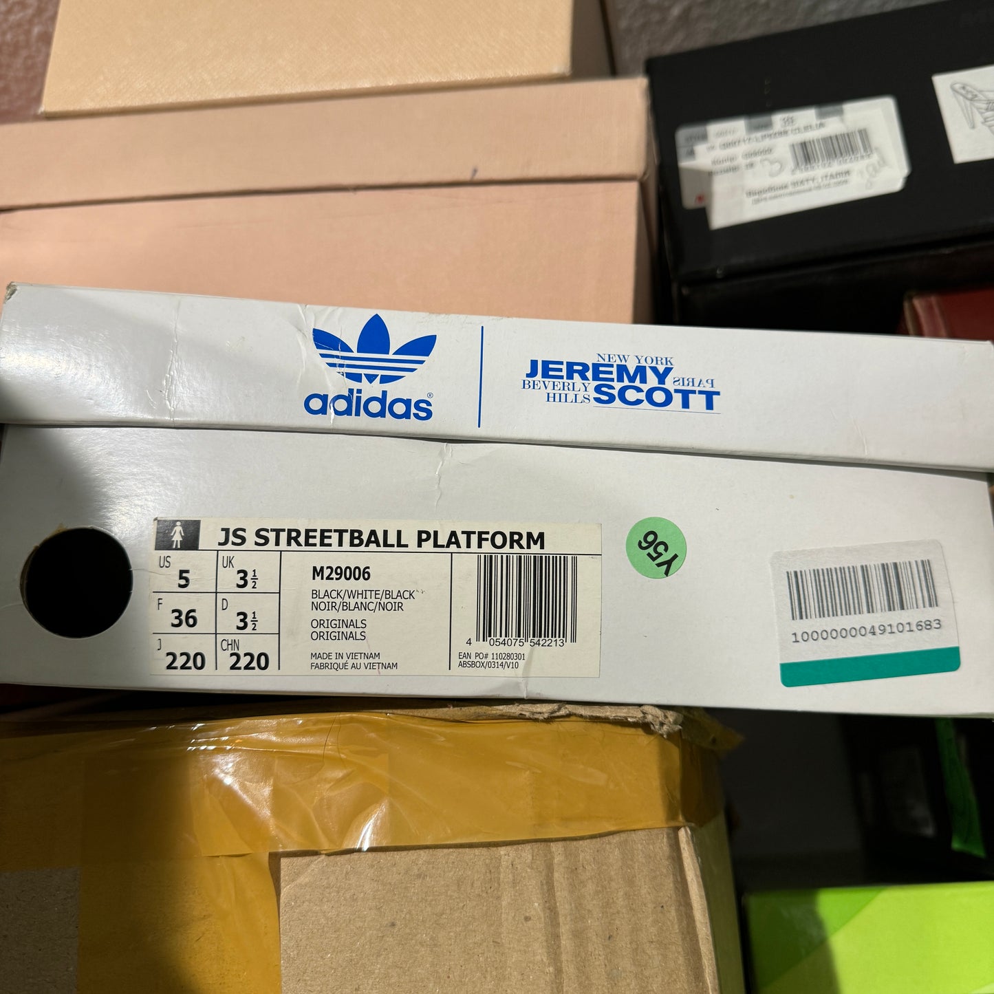 Adidas Jeremy Scott Rare Wedge Sneaker Heels - Streetball Platform 36 & 39/39.5