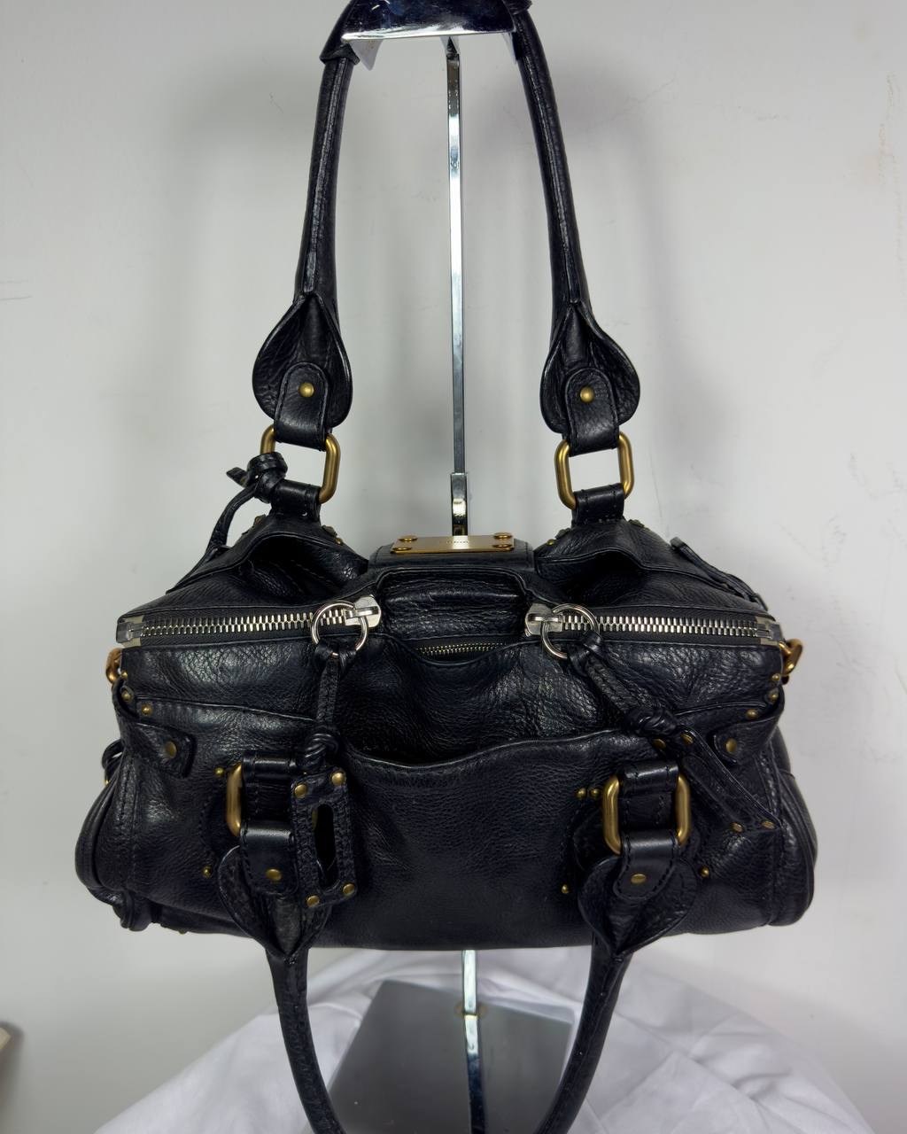 Chloe 2000s Paddington Lock Leather Bag