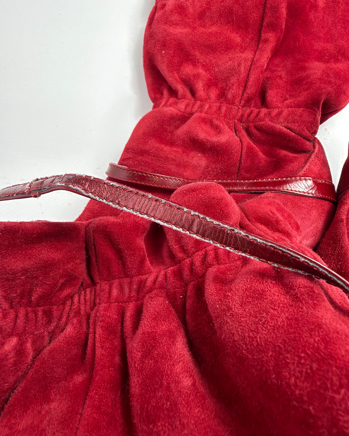 Vintage Italian Suede Slouch Boots — 39