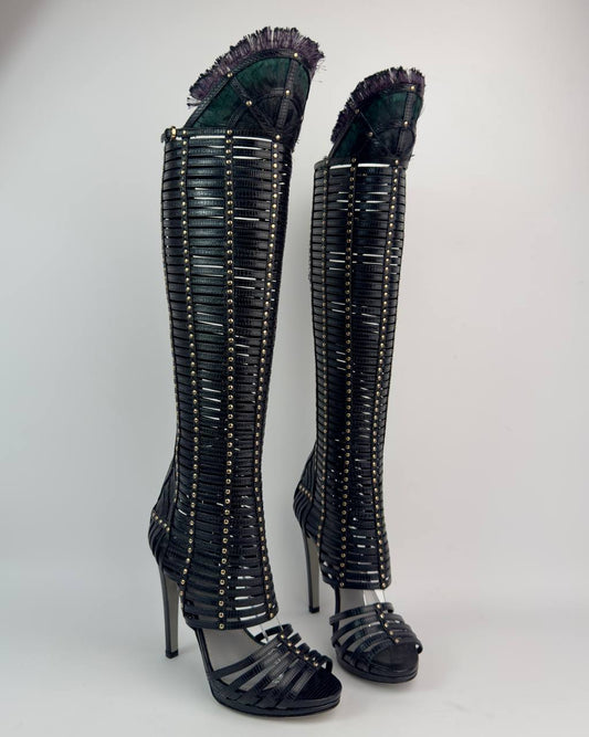 Sergio Rossi Gladiator Heels — 36
