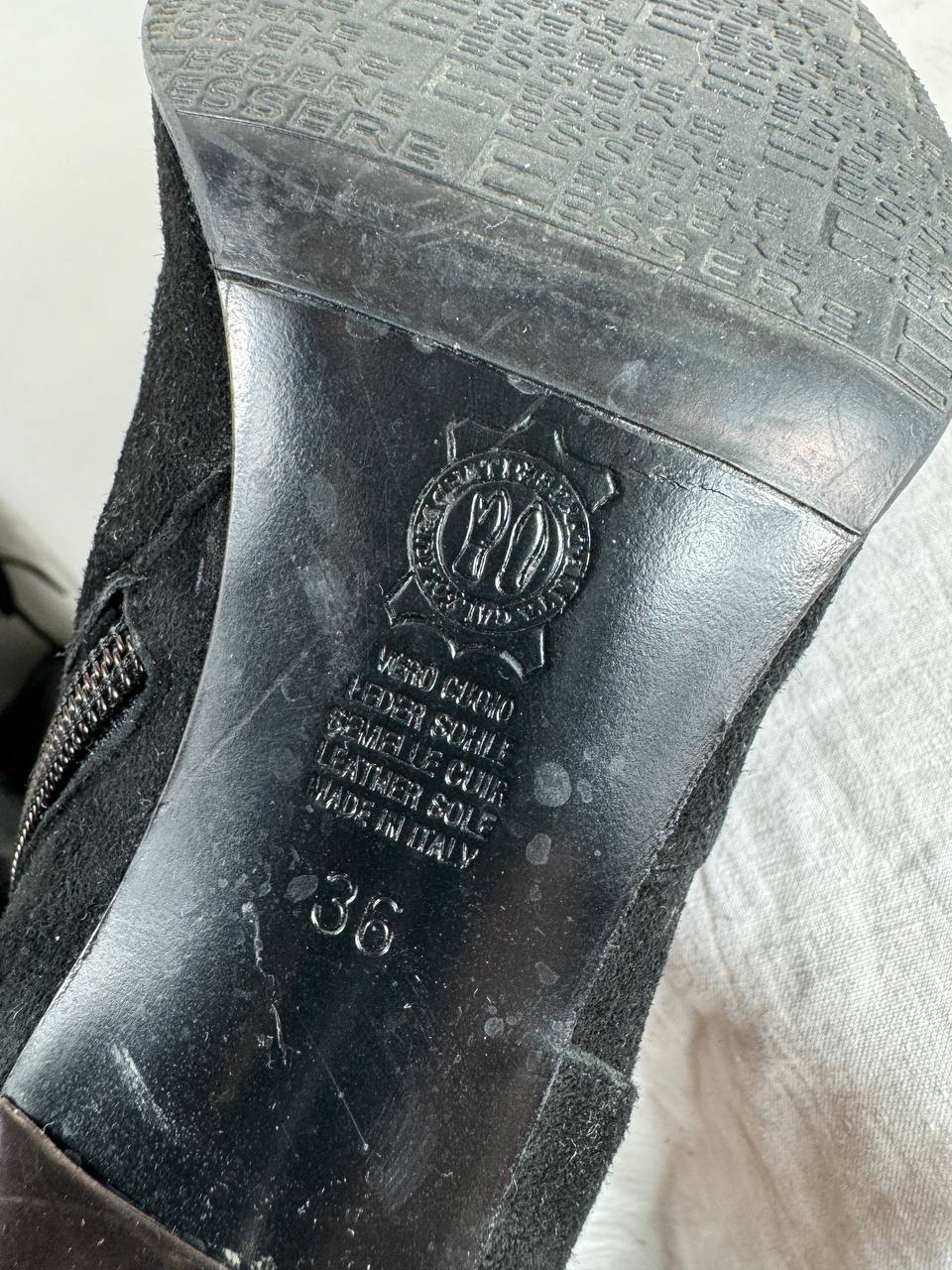 Vintage Italian Lace Up Boots — 36