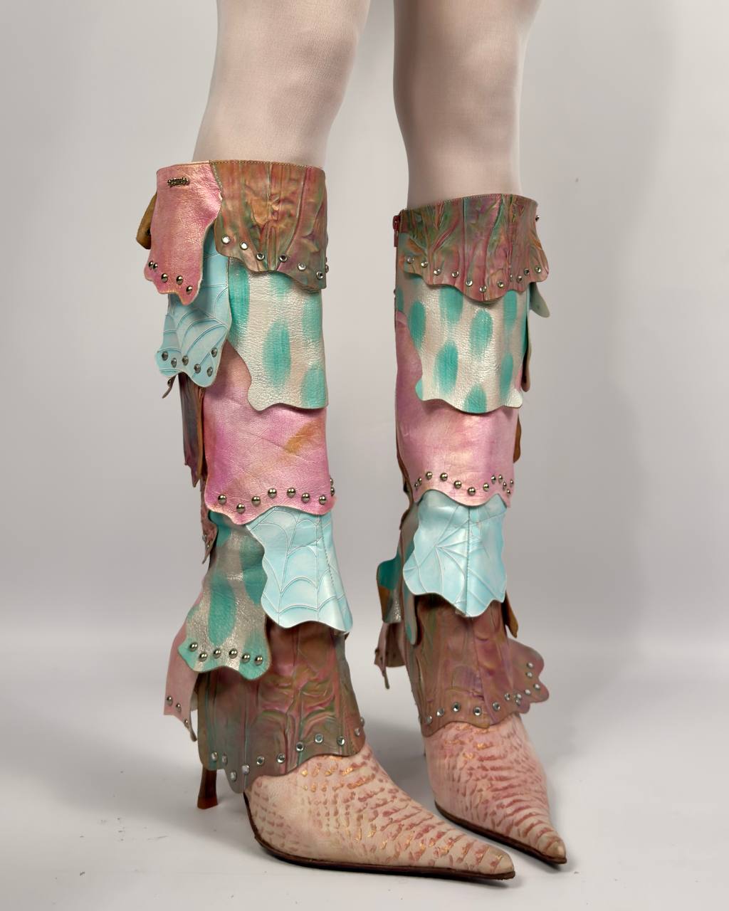 El Dantes Rare Vintage Exotic Leather Boots — 40/41