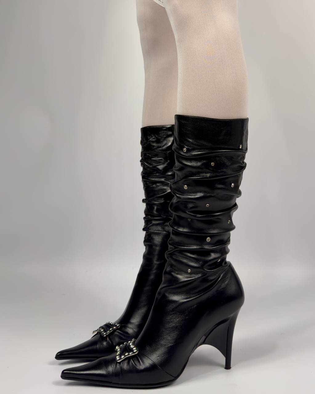 Vintage Italian Leather Boots — 37/38