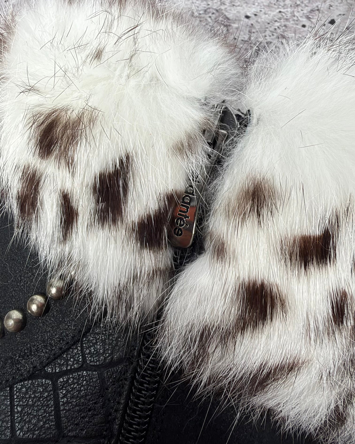 El Dantes Couture Vintage Leather Fur Boots — 37