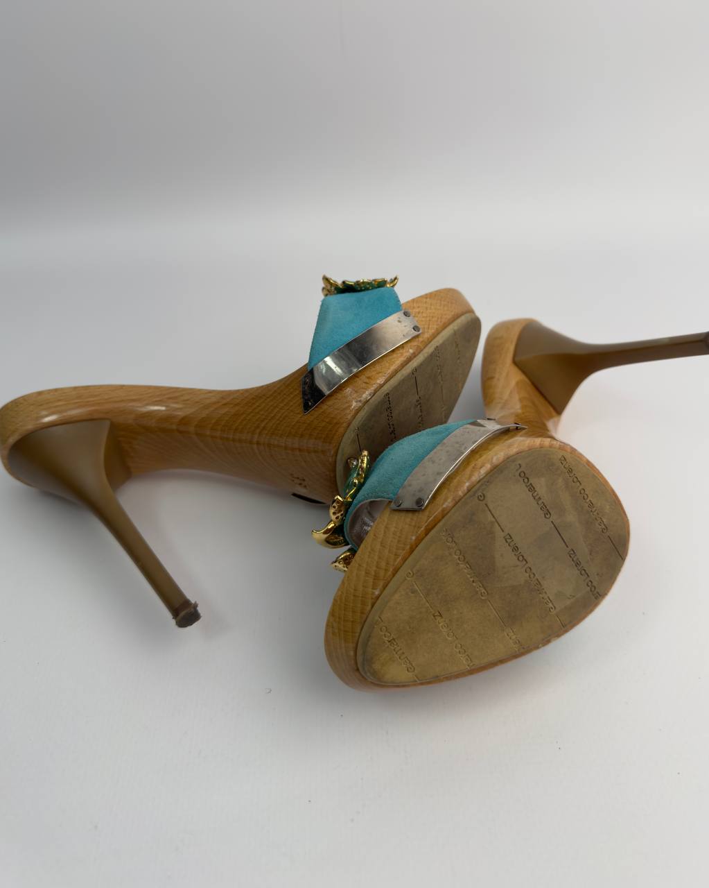 Gianmarco Lorenzi Vintage Flower Heels — 35/36
