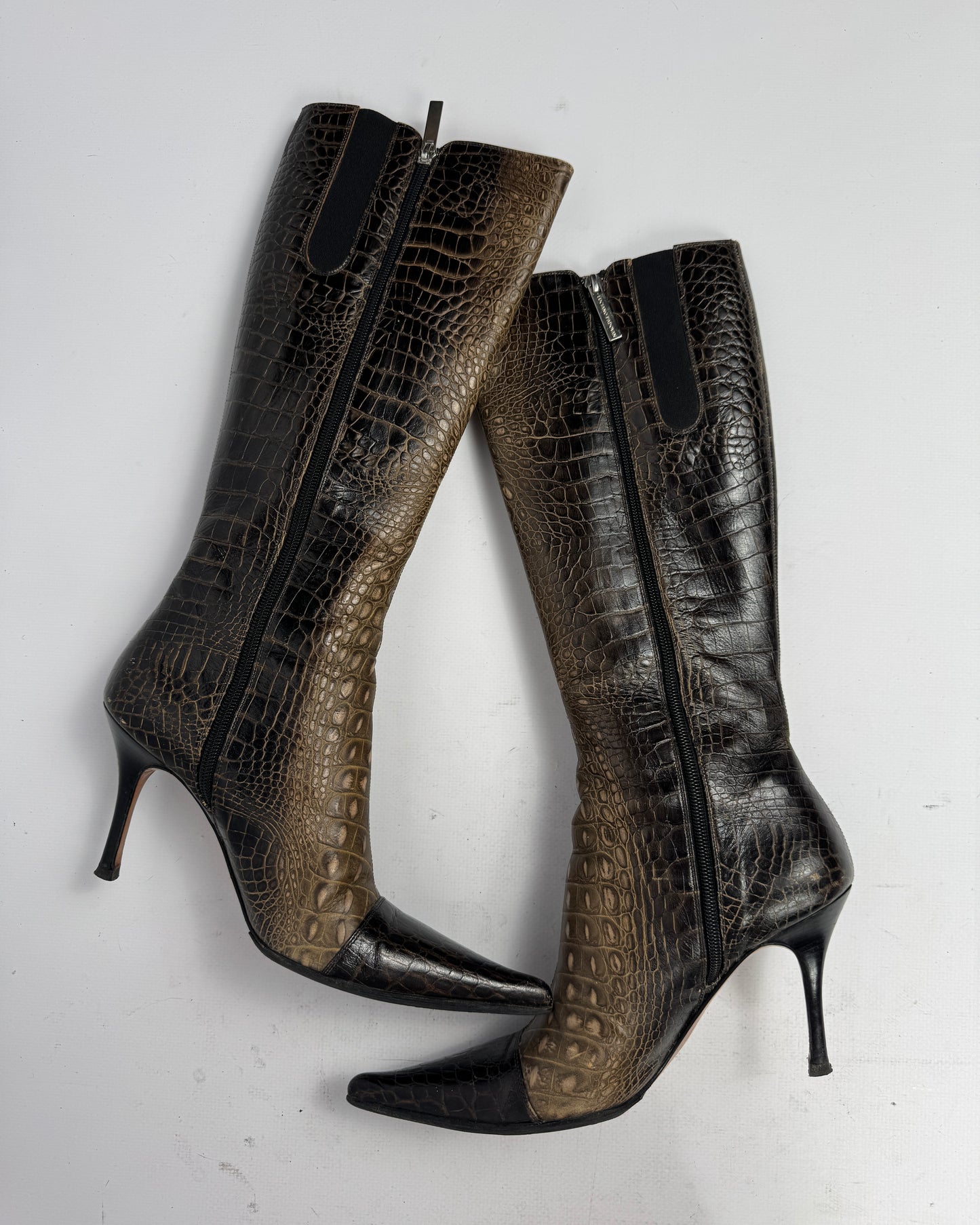 Vintage Italian Leather Boots — 39