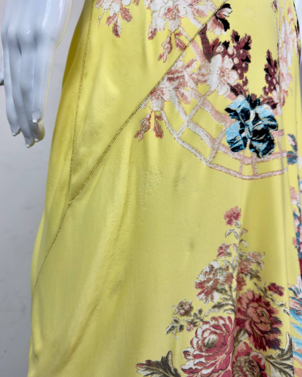 Roberto Cavalli S/S 2003 Chinoiserie Long Corset Dress