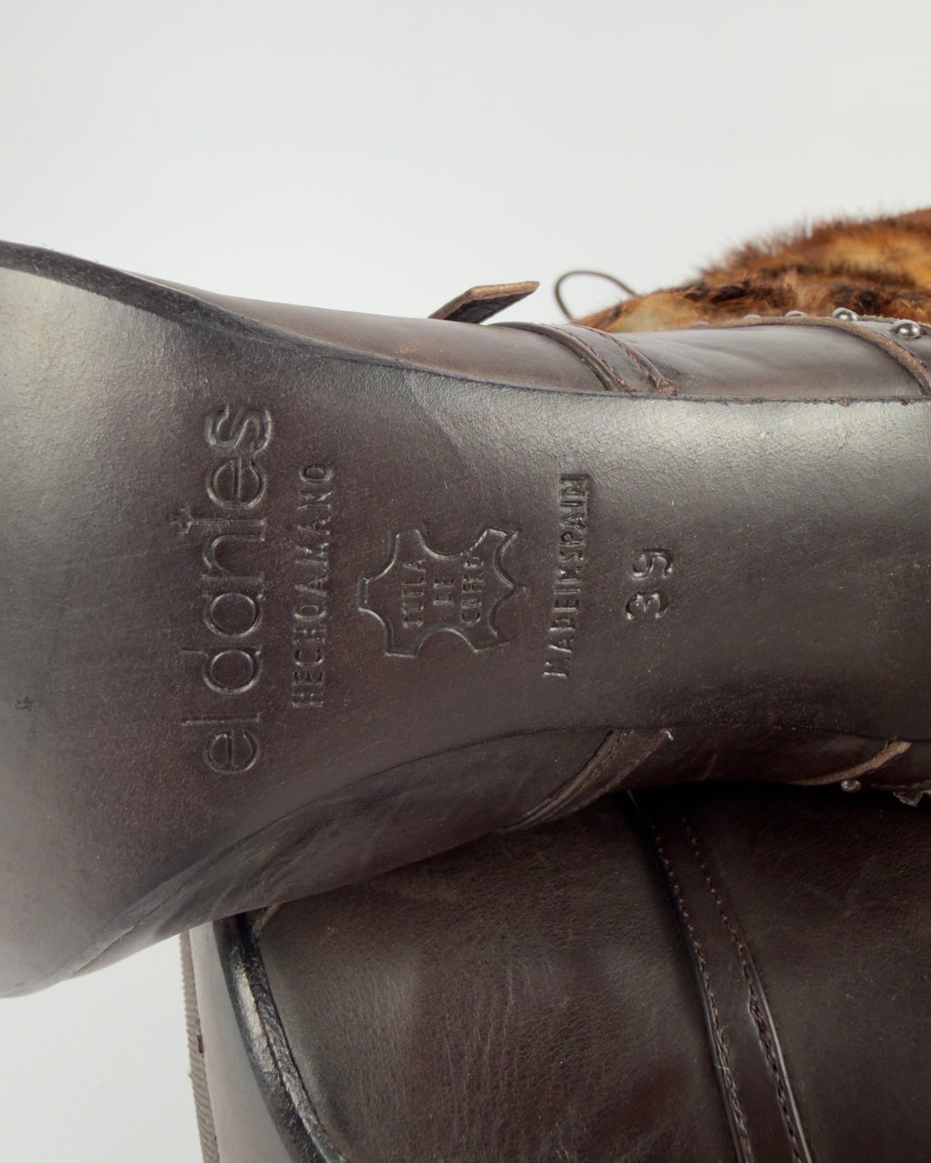El Dante’s Couture Vintage Fur Boots — 39