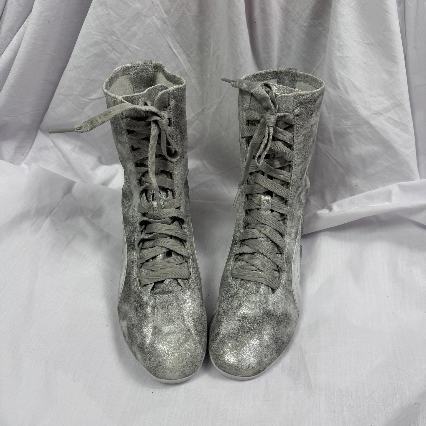 Puma Vintage Silver Boxing Boots 39/40 Deadstock