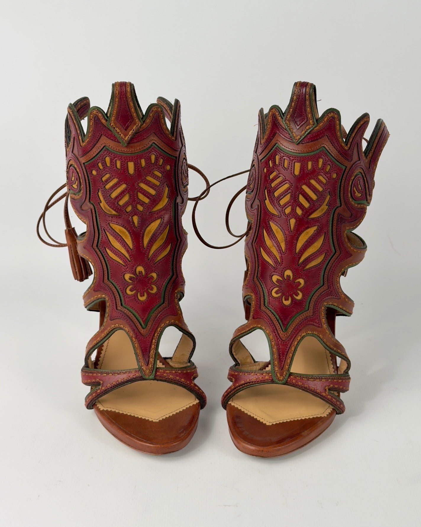 Dsquared FW18 Rodeo Western Heels — 39