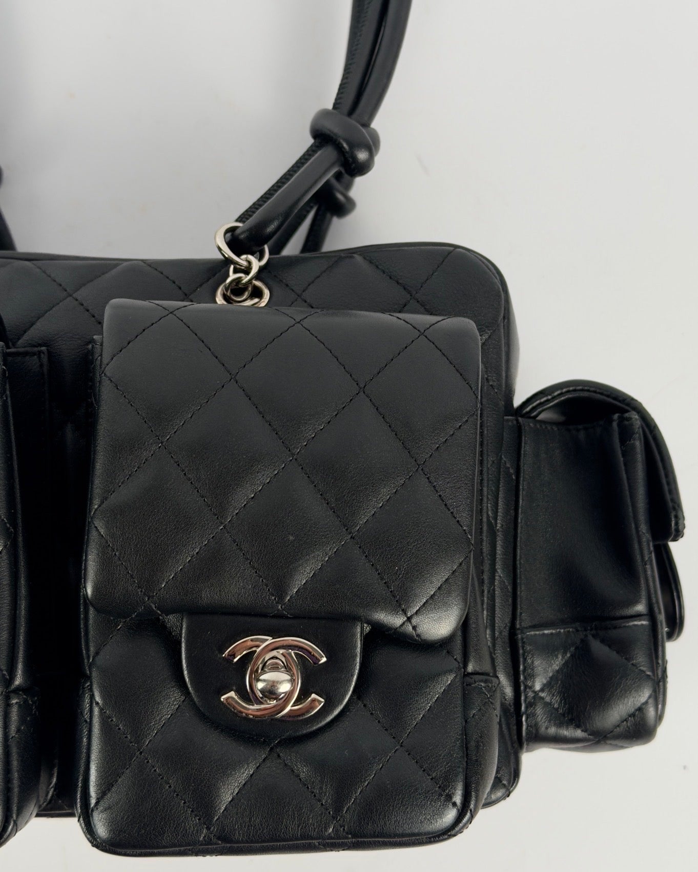 Chanel Cambon 2005 Multipocket Reporter Vintage Bag