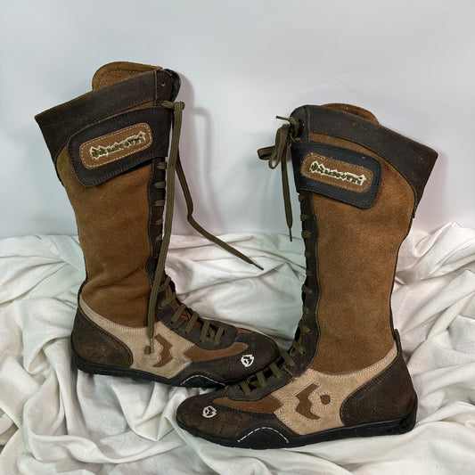 Vintage Leather Boxing Boots 36