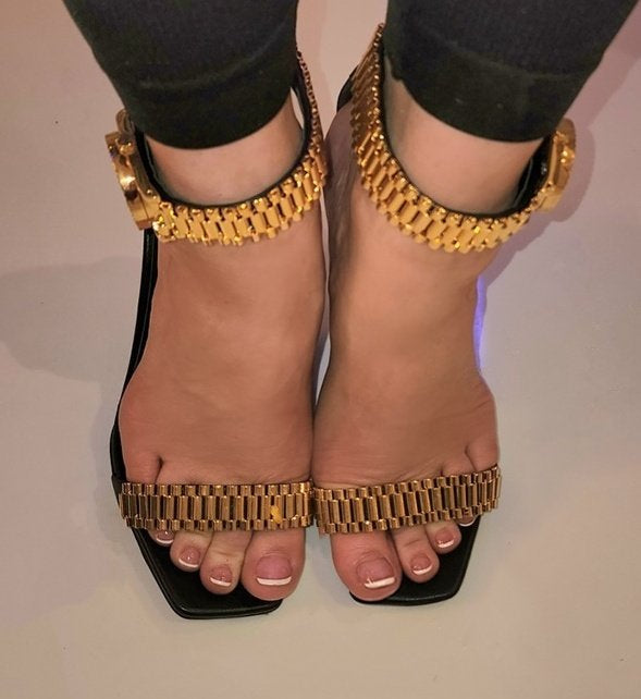 Giuseppe Zanotti x Christian Cowan Watch Wedge Heels — 35