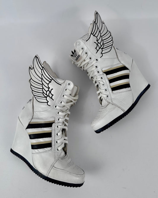 Adidas x Jeremy Scott Wing Wedge Boots — 36 US5