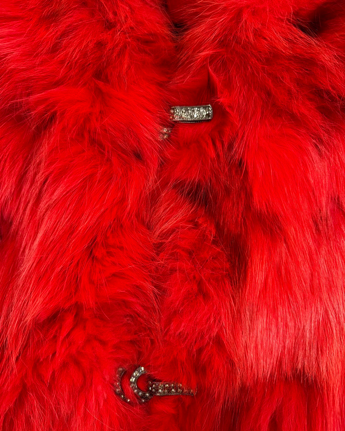 Vintage Fur Leather Jacket — M/L