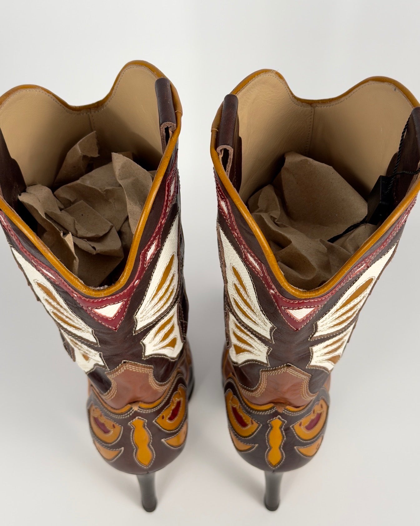 D&G SS04 Cowboy Butterfly Boots — 37