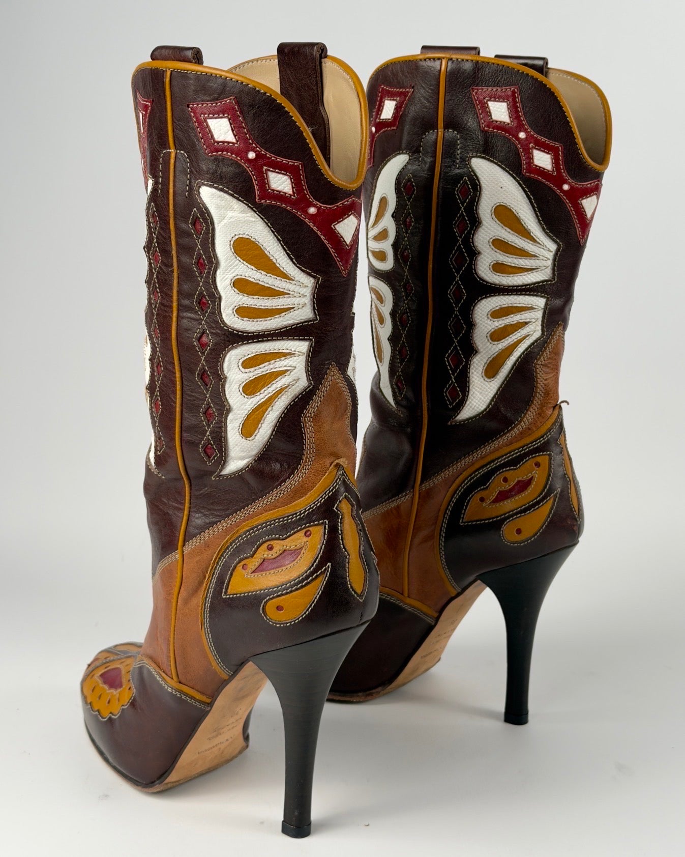 D&G SS04 Cowboy Butterfly Boots — 39