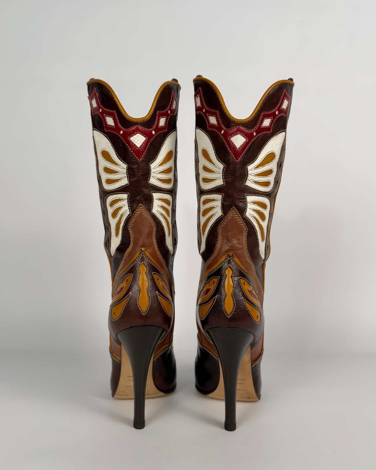 D&G SS04 Cowboy Butterfly Boots — 37